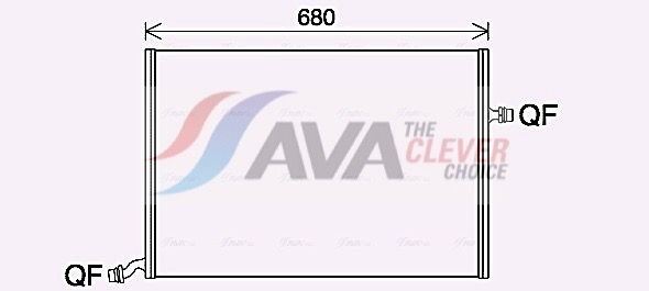 MS2712 AVA Радіатор охолодження двигуна, додатковий